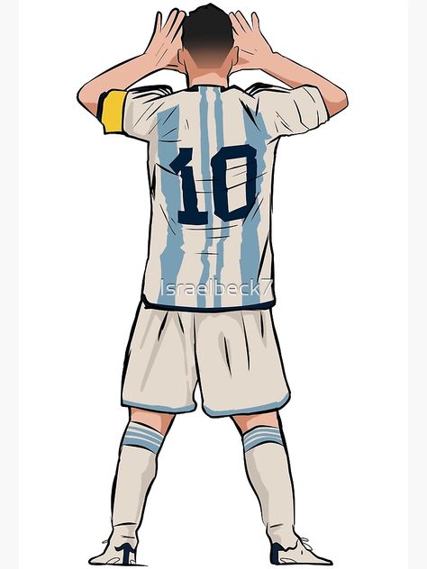 "Lionel Messi" Poster for Sale by Israelbeck7 | Redbubble Messi Animated Wallpapers, Messi Animation, San Messi, Lionel Messi House, Cartoon Messi, Messi Cartoon, Lionel Messi Posters, Messi World Cup, Messi Poster