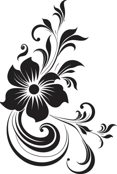 Free Clip Art Downloads, Butterfly Clipart Black And White, Fish Clipart Black And White, Flower Clipart Black And White, Floral Vector Pattern, Cheetah Drawing, Flower Stencil Patterns, Glass Etching Patterns, Stencil Decor