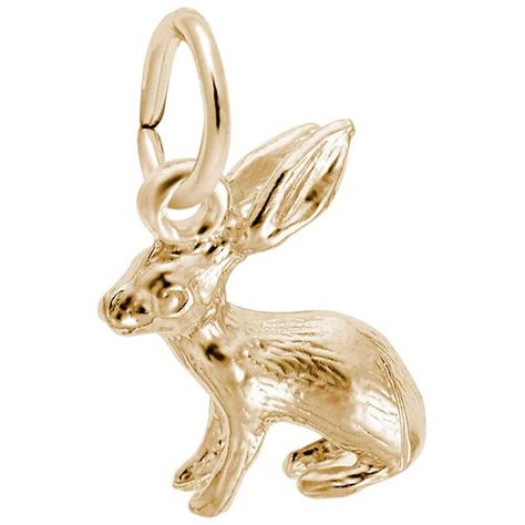 14K Gold Bunny Accent Charm by Rembrandt Charms Jewelry Education, Mini Charm, The Bunny, Rembrandt, Pandora Jewelry, Bracelet Collection, Gold Plated Silver, Gold Charm, 10k Gold