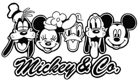 Mickey Mouse Sublimation Design, Disney Cricut Shirt, Mickey And Co Svg, Mickey And Friends Svg, Disney Cricut Shirts Svg, Disney Clipart Black And White, Disney Silhouettes Svg, Disney Shirts Svg, Disney Diy Shirts