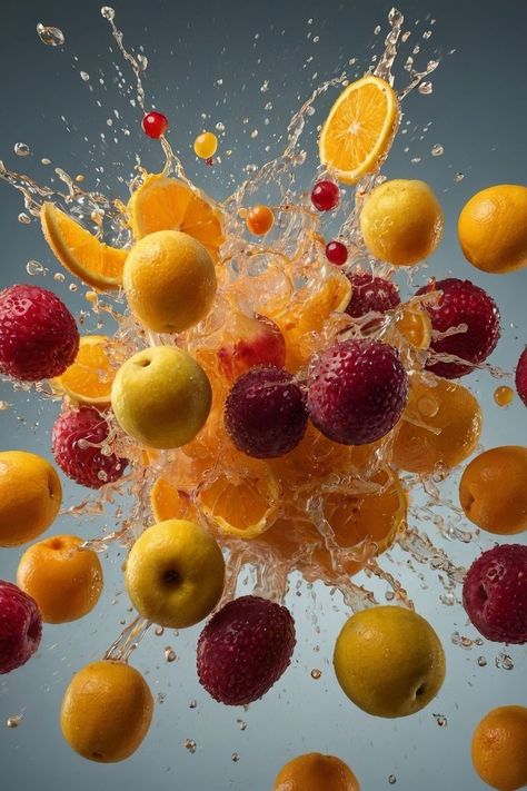 Fruit Explosion, Juicy Fruit Gum, Fruit Wine, Candy Art, Fruit Photography, Fruit Illustration, Juicy Fruit, Fruit Art, Candy Colors