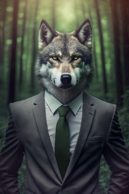 Photo generative ai illustration anthrop... | Premium Photo #Freepik #photo #zoology #wolf #fauna #wild-life Drawing Wolf, Wolf Drawings, Wolf Designs, Photography Wildlife, Alpha Wolf, Wolf Drawing, Wolf Design, About Animals, Wolf Tattoo