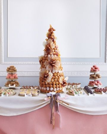 gay-wedding-planning-croquembouche-wedding-cake-macarons French Wedding Cakes, Buffet Dessert, French Dessert, Homemade Cake, French Desserts, Wedding Dessert Table, Destination Wedding Inspiration, Dessert Buffet, Candy Desserts