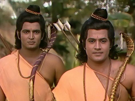 Ramayan (1987) Old Ramayan Serial Photo, Ramanand Sagar Ramayan Ram, Ramanand Sagar Ramayan, Laxman Ji, Rama Lakshmana, Ram Lakshman, Bhagat Singh Wallpapers, Singh Wallpapers, Little Kanha Ji Images