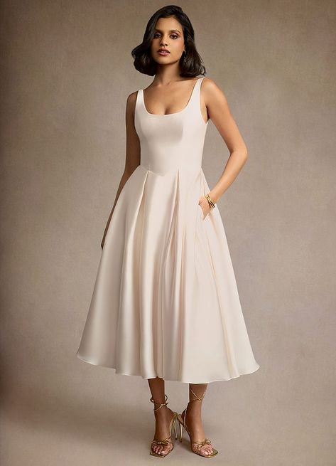 Cream Formal Dresses, Atelier Dress, Midi Wedding Dress, Maternity Bridesmaid Dresses, Rehearsal Dinner Dresses, Modest Bridesmaid Dresses, Cap Dress, Black Wedding Dresses, Junior Bridesmaid Dresses