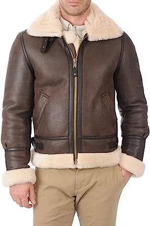 Size 4XL visit link to Amazon for item Fur And Leather Jacket, Shearling Leather Jacket, Mens Leather Coats, Fur Leather Jacket, Sheepskin Coat, Custom Jacket, Shearling Coat, Brown Leather Jacket, Shearling Jacket