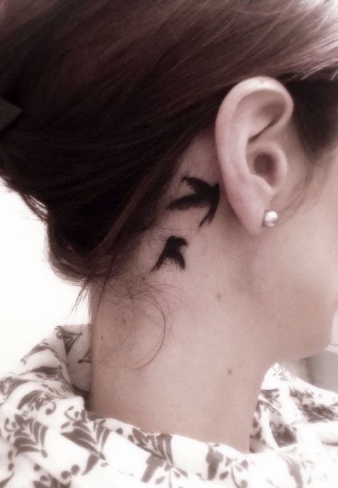 Bird tattoo, behind ear. Crow Ear Tattoo, Crow Tattoo Behind Ear, Raven Tattoo Behind Ear, Raven Behind Ear Tattoo, Behind Ear Bird Tattoo, Dainty Crow Tattoo, Tattoo Ear Behind, Bird Tattoo Behind Ear, Tattoo Ear