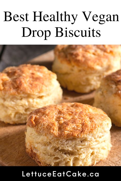 Healthy Vegan Biscuits, Olive Oil Drop Biscuits, Vegan Drop Biscuits Easy, Vegan Biscuits Easy, Vegan Drop Biscuits, Dairy Free Biscuits, Quick Biscuits, Healthy Biscuits, Drop Biscuits Recipe