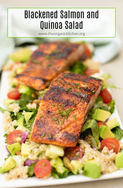 Salmon And Quinoa Salad, Salmon With Quinoa Salad, Quinoa Salad With Salmon, Salmon Quinoa Recipes, Salmon And Quinoa Recipes, Salmon Quinoa Bowl, Salmon And Quinoa, Salmon Dinners, Ovulatory Phase