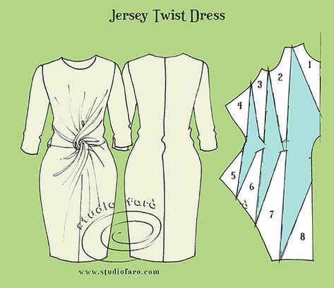 Twist Dress Pattern, Drape Dresses, Homemade Dress, Twist Dress, Twist Pattern, Twisted Dress, Sewing Design, Fashion Sewing Pattern, Clothes Sewing Patterns