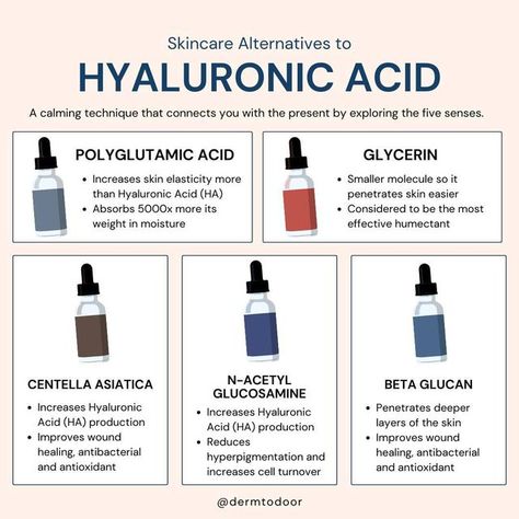 Derm to Door ™ on Instagram: "If you love skincare, you know about the magic that is HYALURONIC ACID ✨⁠ ⁠ But what if we told you that there are viable alternatives to Hyaluronic Acid (HA), sometimes with even more benefits than HA itself 🤭⁠ ⁠ 💦 Polyglutamic Acid - is a humectant that can absorb 5000x its own weight in moisture compared to hyaluronic acid’s 1000x absorption.⁠ ⁠ 💦 Glycerin - is one of the most common skincare ingredients used in products and is also considered to be the most e Hylarunoic Acid, 2024 Fitness, Beauty Maintenance, Regular Skin Care Routine, Polyglutamic Acid, Mary Kay Skin Care, Natural Recipes, Face Care Routine, Best Skin Care Routine