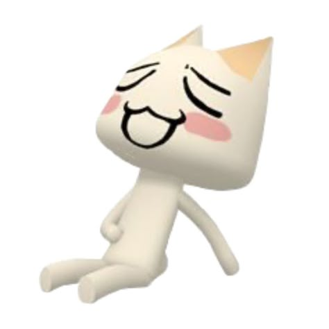 Toro Inoue White Background, Toro Cat, 3d Cats, Animal Crossing Cats, Toro Inoue, Ugly Cat, Cream Cat, In Memes, Funny Emoji