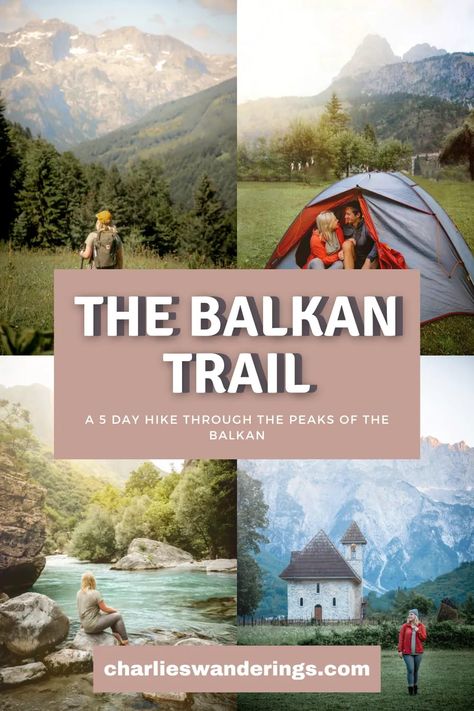 Looking for an epic hiking adventure in Europe? Get a complete guide to hiking the Balkan trail. The Balkan Trail will take you through the wonderful countries of Albania, Montenegro and Kosovo and within the time span of only 5 days you'll see some of the most beautiful landscapes in Eastern Europe. | balkan hikes | balkans travel itinerary | hiking in albania | albania hike | montenegro hiking | hiking in montenegro | montenegro hike | kosovo hiking Best Hikes In Europe, Hikes In Europe, Hiking Montenegro, Albania Hiking, Europe Hiking, Balkans Travel, Day Hiking, Hiking Europe, The Balkans