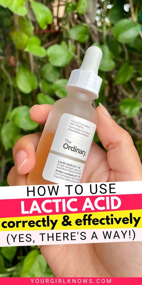 Wanna Say Goodbye To Dull, Lackluster Skin? Let’s Resort To This Gem & Figure Out How To Use Lactic Acid Serum The Way It Gives True Results! The Ordinary Lactic Acid 10% + Ha, Lactic Acid Vs Glycolic Acid, Lactic Acid Skincare Routine, Lactic Acid The Ordinary, Lactic Acid Skincare, Lactic Acid Benefits, The Ordinary Lactic Acid, The Ordinary Glycolic Acid, Face Serums