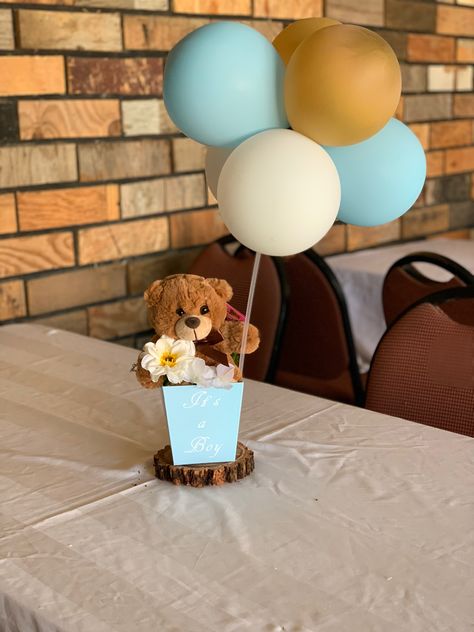 Mini Teddy Bear Centerpiece, Small Teddy Bear Centerpieces, Simple Teddy Bear Centerpieces, Plush Centerpiece Ideas, Diy Teddy Bear Centerpieces, Teddy Bear Table Centerpieces, Teddy Bear Centerpieces Diy, Bear Centerpiece Ideas, Teddy Bear Baby Shower Centerpiece