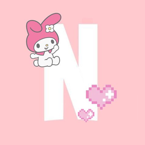 Pink Netflix Icon, Sanrio App Icons, Netflix Icon, Cat App, Netflix App, Kawaii App, Badge Icon, App Store Icon, My Melody Wallpaper