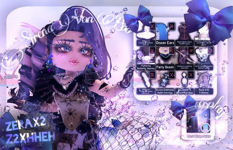 (royal high) monster high cosplay Sirena Von Boo outfit Monster High Rh Outfits, Corpse Bride Royale High, Royale High Monster High Outfits, Neon Glow Royale High, Monster High Royale High, Boo Cosplay, Royal High Cosplay, Roblox Rh Outfits, Rh Outfits Ideas