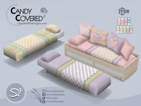 Covered Bed, Sims 4 Beds, Lotes The Sims 4, Resource Furniture, Sims 4 Tsr, Mod Furniture, Sims 4 Bedroom, The Sims 4 Packs, Sims 4 Body Mods