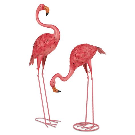 Faris Flamingo Garden Decor Flamingo Yard Art, Red Flamingo, Flamingo Garden, Lawn Ornament, Lawn Ornaments, Flamingo Party, Metal Birds, Outdoor Lawn, Outdoor Statues