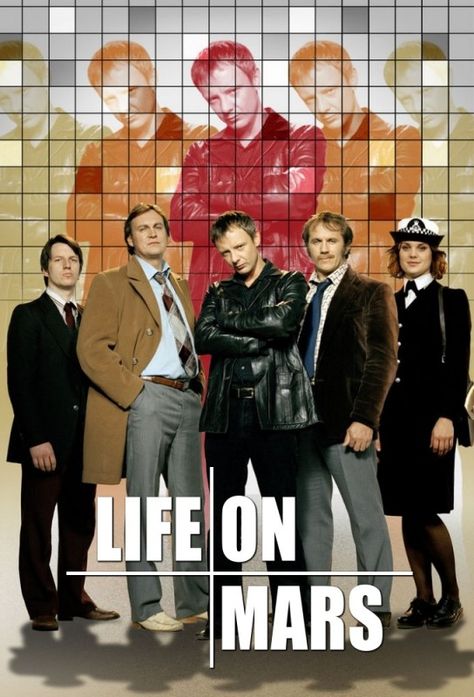 Mars Poster, Tv Detectives, British Tv Series, Cop Show, Life On Mars, Great Tv Shows, British Tv, Television Program, Best Tv Shows