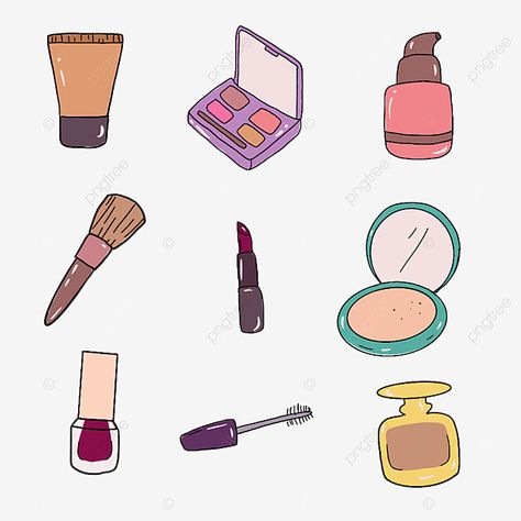 Make Up Cartoon, Make Up Icon, Makeup Illustration, Alat Makeup, Makeup Drawing, Makeup Icons, Icon Cute, Cute Icon, One Piece Funny