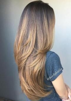 Long Hairstyles and Haircuts for Long Hair in 2020 — The Right Hairstyles Layers Haircuts, Trendy Layered Hairstyles, Hottest Haircuts, Coffee Brown Hair, Light Brown Balayage, Women Haircuts, Long Face Hairstyles, Face Shape Hairstyles, Long Layered Haircuts