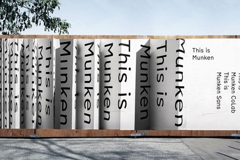 Slanted-Blog-Munken-Redesign_01 Construction Fence Design, Construction Design Graphic, Journal Branding, Exhibition Typography, Construction Fence, Hoarding Design, Creative Company, Communication Art, Brand Fonts