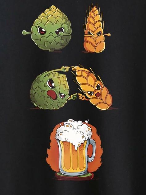 Cerveza Artesanal Ideas, Beer Tattoos, Jelly Shots, Types Of Beer, Beer Art, Beer Design, Beer Humor, Fresh Memes, Dessin Adorable