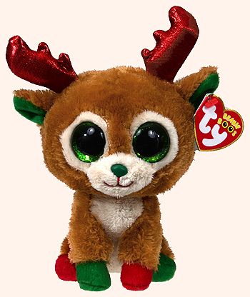 Alpine (2013 redesign) - reindeer - Ty Beanie Boos Christmas Beanie Boos, Ty Beanie Boos Collection, Ty Animals, Rare Beanie Babies, Ty Stuffed Animals, Ty Toys, Ty Babies, Christmas Beanie, Baby Reindeer