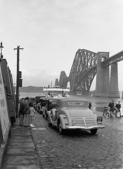 Crossing the river forth on the ferry about 1930s Sunshine On Leith, Stockbridge Edinburgh, Old Town Edinburgh, Forth Bridge, Vintage Scotland, Edinburgh City, Take The High Road, Uk City, Glasgow Scotland