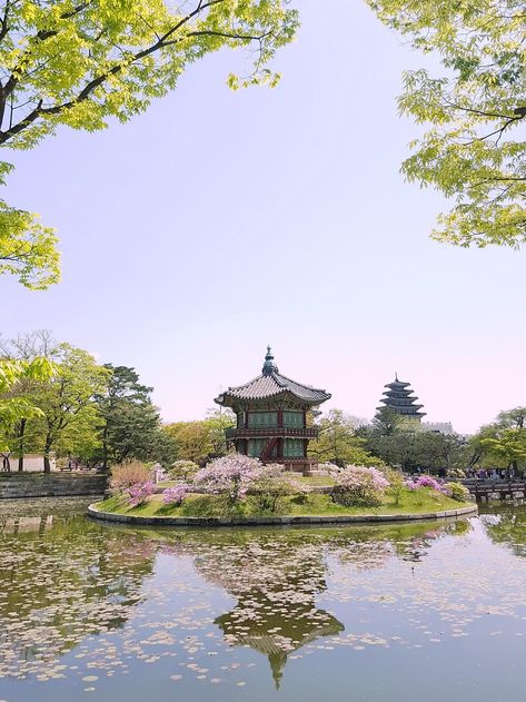 Korean Joseon Aesthetic, Korean Places Aesthetic, Gyeongbokgung Palace Aesthetic, Korean Palace Aesthetic, South Korean Aesthetic, South Korea Aesthetic, Hanbok Rental, Korean Nature, Korean Place