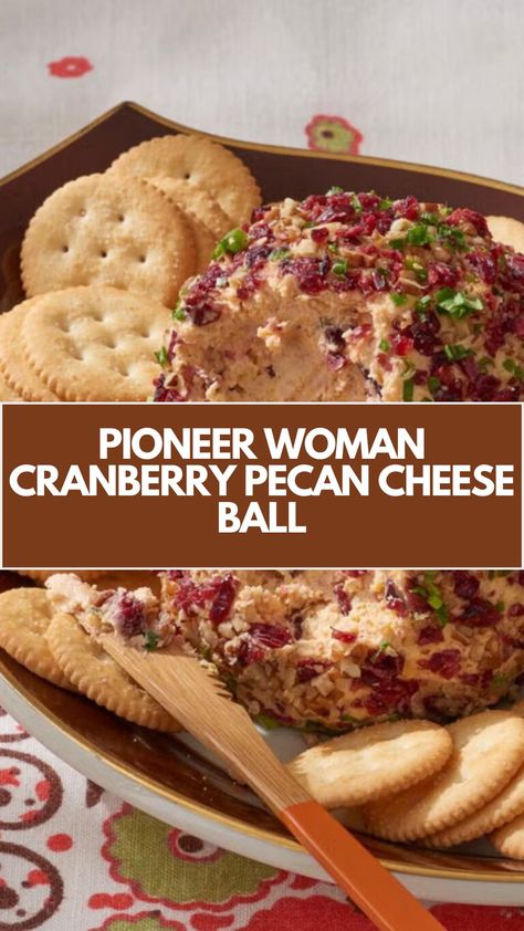 Pioneer Woman Cranberry Pecan Cheese Ball is made with cream cheese, cheddar cheese, gorgonzola cheese, Worcestershire sauce, cayenne pepper, garlic, scallions, dried cranberries, and toasted pecans. This delicious cheese ball recipe creates a tasty appetizer that takes about 1 hour and 15 minutes to prepare and can serve up to 8 people. Cranberry And Pecan Cheese Ball, Cranberry Pecan Cheeseball Recipes, Cheese Ball Cranberry, Cranberry Jalapeno Cheese Ball, Cranberry Pecan Cheese Ball Recipes, Pecan Cranberry Cheese Ball, Cranberry Pecan Cheese Log, Cranberry Cheese Ball Recipes, Hawaiian Cheese Ball Recipe