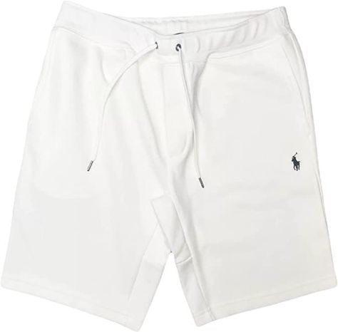 Drawstring closure Features the signature embroidered pony logo 2 side pockets and one back pocket Faux fly Drawstring waistband Cotton and polyester blend Shorts Outfit Men, Ralph Lauren Store, Types Of Suits, Mens Shorts Outfits, Linen Joggers, Black And White Tees, Polo Ralph Lauren Shorts, White Tee Shirts, Ralph Lauren Shorts