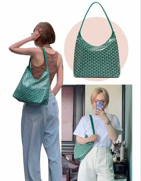 Goyard Hobo Bag Outfit, Gucci Hobo Bag Outfit, Goyard Hobo Bag, Goyard Boheme, Hobo Bag Outfit, Crossbody Bag Outfit, Gucci Hobo Bag, Shoulder Bag Outfit, Goyard Tote