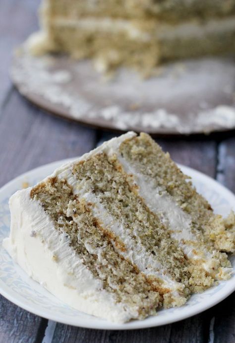 Creamy Cake, Unique Recipe, Pistachio Cake, A Piece Of Cake, Piece Of Cake, Vanilla Buttercream, Food Cakes, How Sweet Eats, Eat Dessert