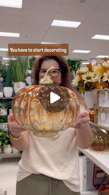 Lisa Herland Arizona Realtor on Instagram: "You have to start decorating for Fall before all of the other Moms buy it all up in August! 🍂🍄‍🟫🤎

Comment “Link” to shop! 🍂🍄‍🟫I’ve just added these adorable LED light-up pumpkins to my fall decor, and they’re the perfect way to add a warm glow to any space✨ Comment “Link” to shop!
🍂🍄‍🟫🤎🍂

https://ltk.app.link/lBV7bOZaZLb

#falldecoratingideas #pumpkindecor #homedecorating #homesweethome 
#autumnvibes #autumnhome" Decorating With Glass Pumpkins, 2024 Fall Decor Trends, Plastic Pumpkins Makeover, Lighted Pumpkins, Indoor Fall Decor Ideas, Unique Pumpkin Decorating, Fall Mantel Decorating Ideas, Thanksgiving Fireplace, Thanksgiving Decorations Outdoor