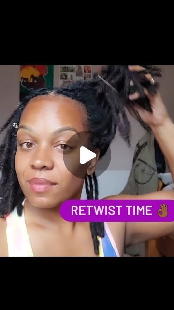 CoLa on Instagram: "I #retwisted my #locs last week and I've still managed to keep my #locstyle in to hold the #retwist in place 🙌🏾.  . I've been self maintaining my hair now for at least 20 months (I had my roots #interlocked when I was 3 months in, it's getting quicker each time. I've managed to get my wash/retwist routine down to about 2 hours from start to finish.  . How's your #locjourney going? . #locsanddreads #locdgoddess #locmaintenance #locdhair #locsndreds #blackwomenwithlocs #explorepage #explore #locreels #hairreels #naturalhair #starterlocz #starterlocs #haircare #healthylocs #goodlocday #locnation #loccheck #locsoftheday #locsdaily #locsrock #locksworld_onelove #locksstyle #texturetuesday" How To Maintain Locs, Starter Locs, My Roots, Loc Styles, My Hair, Locs, First World, 3 Months, Hair Ideas