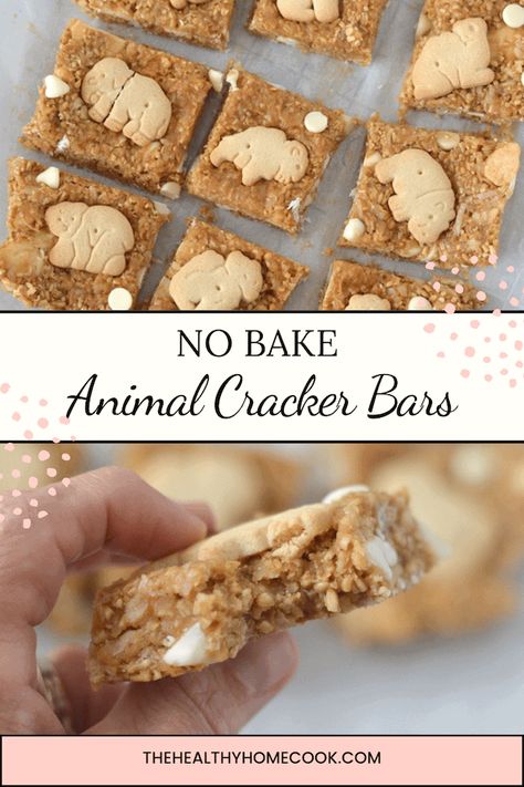 No Bake Recipes For Classroom, Recipes With Animal Crackers, Recipes Using Animal Crackers, Animal Cracker Dessert Ideas, Animal Cracker Snack Ideas, Desserts With Animal Crackers, Animal Crackers Aesthetic, Homemade Chocolate Animal Crackers, Animal Cracker Recipe