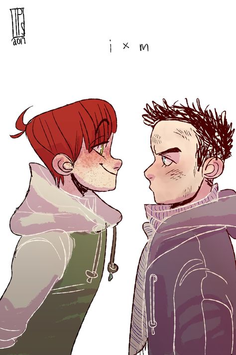 gallavich, shameless, good old times, bucketsfullofdoodles Shameless Memes, Shameless Series, Shameless Mickey And Ian, Ian Shameless, Concept Art Gallery, Mickey And Ian, Ian And Mickey, Abe Lincoln, Good Old Times