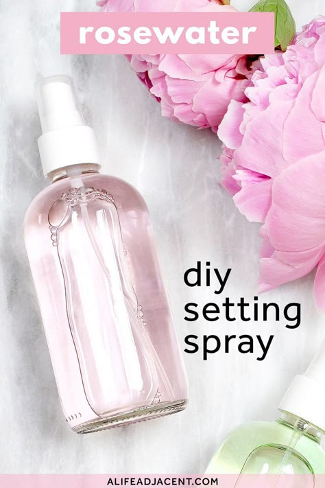 Diy Hydrating Face Spray, How To Make Setting Spray, Homemade Make Up, Diy Hair Setting Spray, Diy Makeup Primer, Natural Makeup Diy, Diy Natural Makeup Recipes, Face Spray For Glowing Skin, Diy Eyeliner