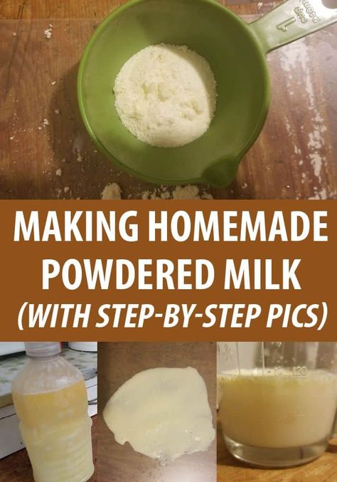 How to make powdered milk at home, how to scald it (very important!), prepping the dehydrator or the oven. Plus, how to reconstitute it, and some delicious recipes. #thehomesteadinghippy #powderedmilk How To Make Dry Milk Powder, Homemade Powdered Milk, Diy Milk Powder, Powdered Goat Milk Recipes, Dehydrating Goat Milk, Freeze Drying Milk, How To Dehydrate Milk, How To Make Milk Powder At Home, How To Make Powdered Milk