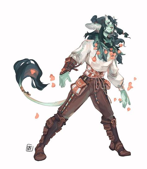 Baphomet Character Design, Male Firbolg Character Art, Firbolg Rogue, Dnd Character Oc, Firbolg Character Design, Satyr Dnd, Firbolg Art, Dnd Character Ideas, Dnd Character Design