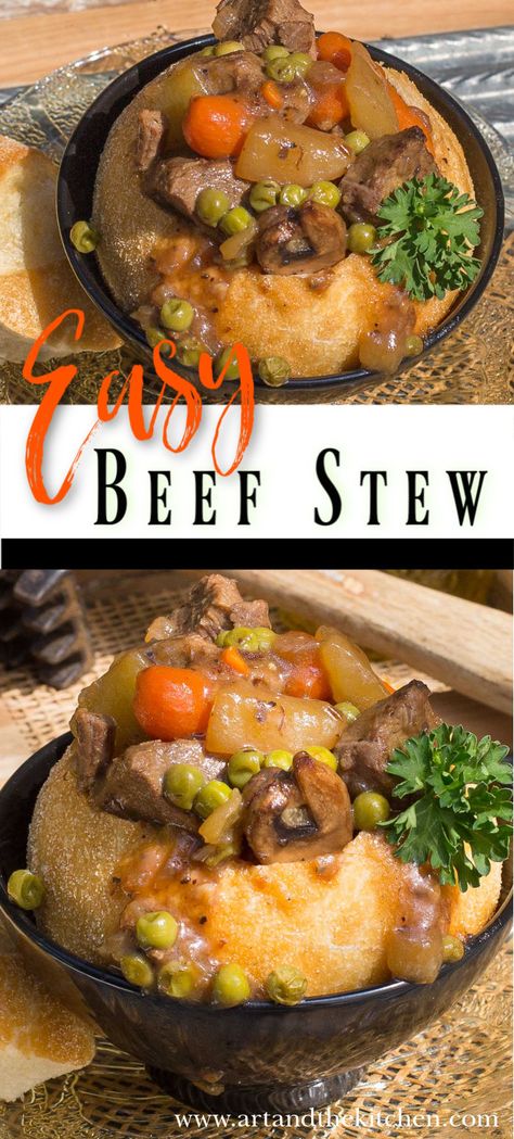 A quick and easy beef stew recipe using leftover roast beef. via @artandthekitch Quick And Easy Beef Stew Recipe, Quick And Easy Beef Stew, Using Leftover Roast Beef, Leftover Beef Recipes, Quick Beef Stew, Leftover Beef Stew, Roast Beef With Vegetables, Leftover Roast Beef Recipes, Easy Beef Stew Recipe