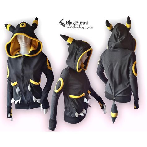 Pokemon Sewing, Pokémon Hoodie, Hoodies Yellow, Umbreon Cosplay, Pokemon Hoodie, Hoodie Yellow, Pokemon Halloween, Hoodie Diy, Pokemon Cosplay