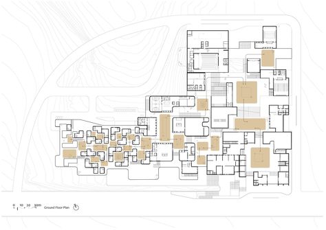 Gallery of A Town within a Town for Sadra's Civic Center - 19 Scaffolding Architecture, Folding Architecture, Town Architecture, Town House Architecture, Contour Design, Eco Architecture, Archi Design, Architecture Design Sketch, Plan Drawing