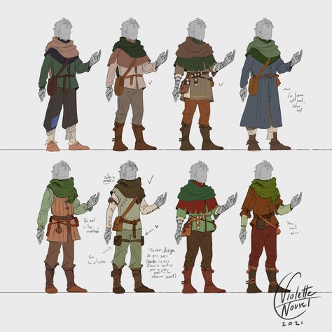 Norse Inspired Outfits, Fantasy Clothing Medieval, Adventurer Outfit Fantasy Male Drawing, Travelers Outfit Dnd, Adventure Outfit Fantasy Male, Medevil Outfits Male Drawing, Farmer Outfit Drawing, Hunter Outfit Fantasy Male, Travelers Clothes Dnd