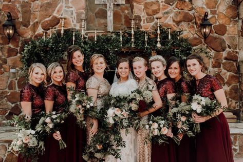 Made to Order Chiffon With Top Sequin Burgundy Bridesmaid Maxi | Etsy Made Of Honor Dress, Made Of Honor, Maxi Dress Short, Sparkly Christmas, Sequin Bridesmaid, Burgundy Bridesmaid, Sequin Bridesmaid Dresses, Burgundy Bridesmaid Dresses, Maxi Bridesmaid Dresses