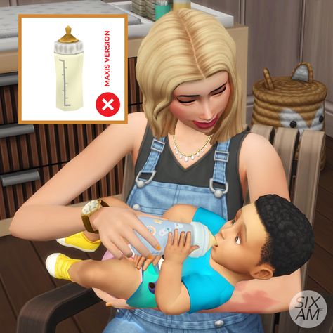 Sixam Cc, Infants Cc, Mods Ts4, Newborn Bottles, Ts4 Mods, Sims Baby, Sims 4 Challenges, Sims 4 Family, Free Sims 4