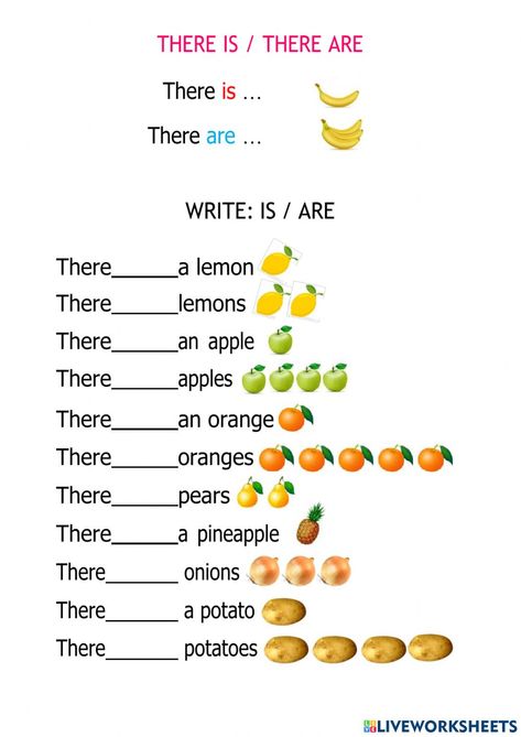 Fruits Worksheet For Grade 1, There Is And There Are Worksheets, Vocabulary For Kids English, Has Have Worksheets Grade 1, This Is These Are Worksheet, This That These Those, Jr Kg English Worksheet, Grade 6 English Worksheets, English For Kids