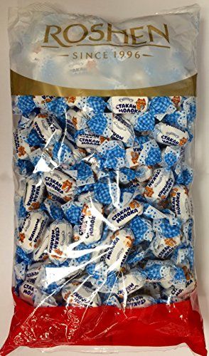 Roshen Toffee Candy With Milk Filling A Glass of Milk 22 Lbs 1 Kg by Chocolato * Details can be found by clicking on the image. Toffee Candy, A Glass Of Milk, Milk Candy, Gourmet Candy, Evian Bottle, Chocolate Assortment, Candy Recipes, Best Buy, Toffee